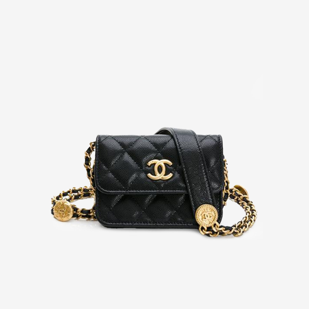 Mini+Flap+Charm+Bag
